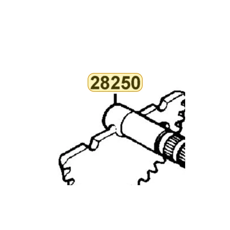 28250-KCCC-C00 SPINDLE COMP KICK STARTER — diagram cutout