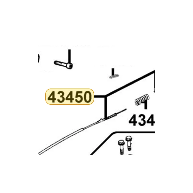 43450-LHB3-E10 CABLE COMP, RR BRK — diagram cutout