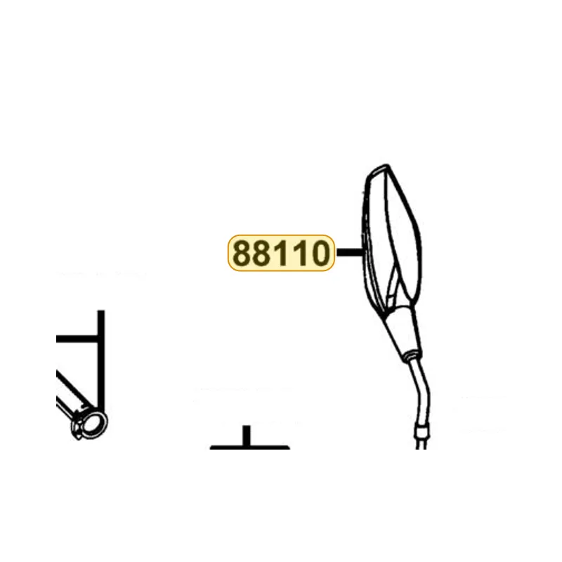 88110-ALG1-E11 MIRROR ASSY R BACK — diagram cutout