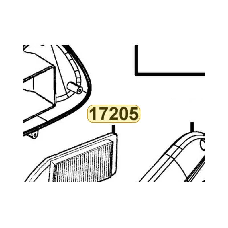 17205-KFA6-C00 ELEMENT AIR/C — diagram cutout