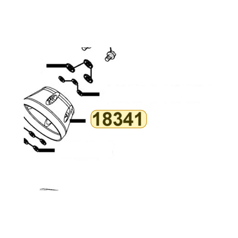 18341-LHB3-E10 TAIL CAP COMP, MUFFLER — diagram cutout