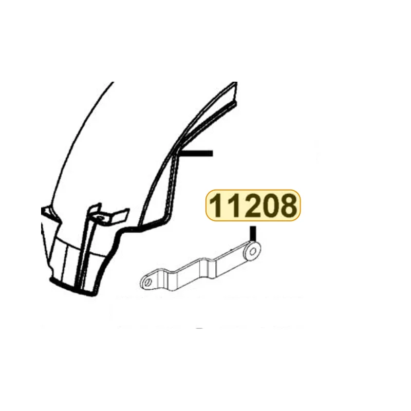 11208-LHB3-E10 "STAY B, RR FENDER" — diagram cutout