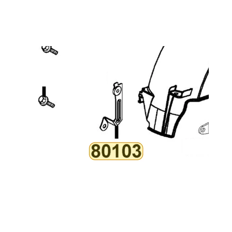 80103-LCD1-C00 STAY B RR TIRE FENDER — diagram cutout