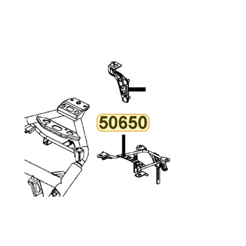 50650-LEJ2-E10 STAY RR FENDER — diagram cutout