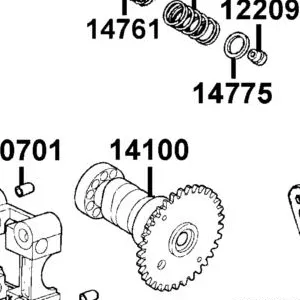 14100-ACB9-EZ5 SHAFT COMP.. CAM — diagram cutout