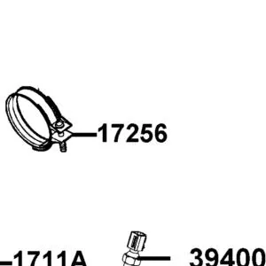 17256-ALK1-E15 BAND INSULATOR — diagram cutout