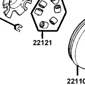 22121-LDC8-405 ROLLER SET WEIGHT (1SET:6PCS)6G*6 — diagram cutout
