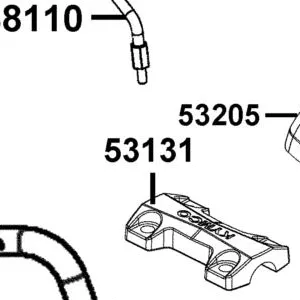 53131-LHM9-E60-YYP HOLDER UPPER HANDLE PIPE — diagram cutout