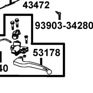 53178-KED1-C00-M2A LEVER L STRG HANDLE — diagram cutout