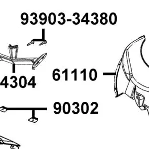 61110-AHF8-M40-N1R FENDER FR INNER — diagram cutout