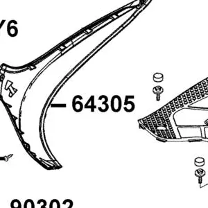 64305-LEJ2-E10-66P SKIRT R SIDE — diagram cutout