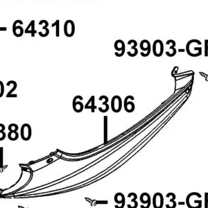 64306-LEJ2-E10-66P SKIRT L SIDE — diagram cutout