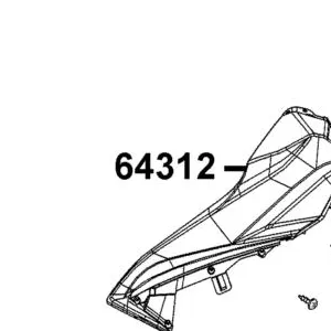 64312-AHF8-M40-66P MOLDING. R FR — diagram cutout