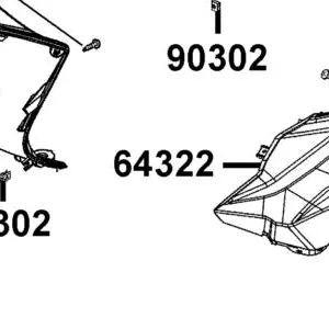 64322-AHF8-M40-66P MOLDING. L FR. — diagram cutout