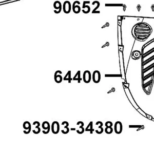 64400-AHF8-M40-N1R COWL UNDER — diagram cutout