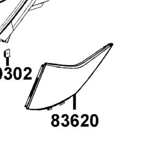 83620-LEJ2-E10-66P COVER L SIDE — diagram cutout