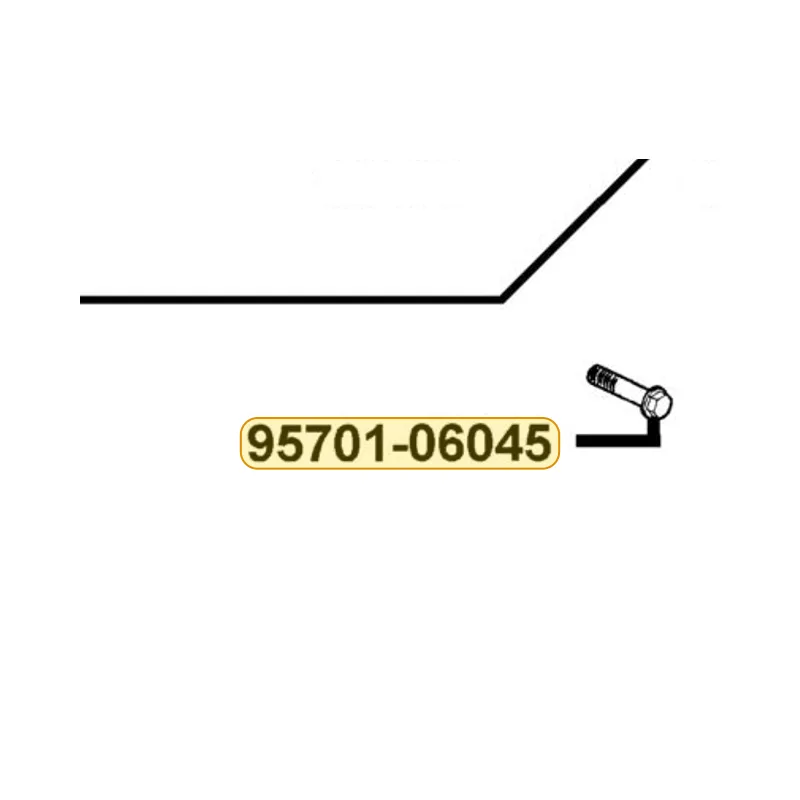 95701-06045-08G BOLT FLANGE 6*45 (C) — diagram cutout