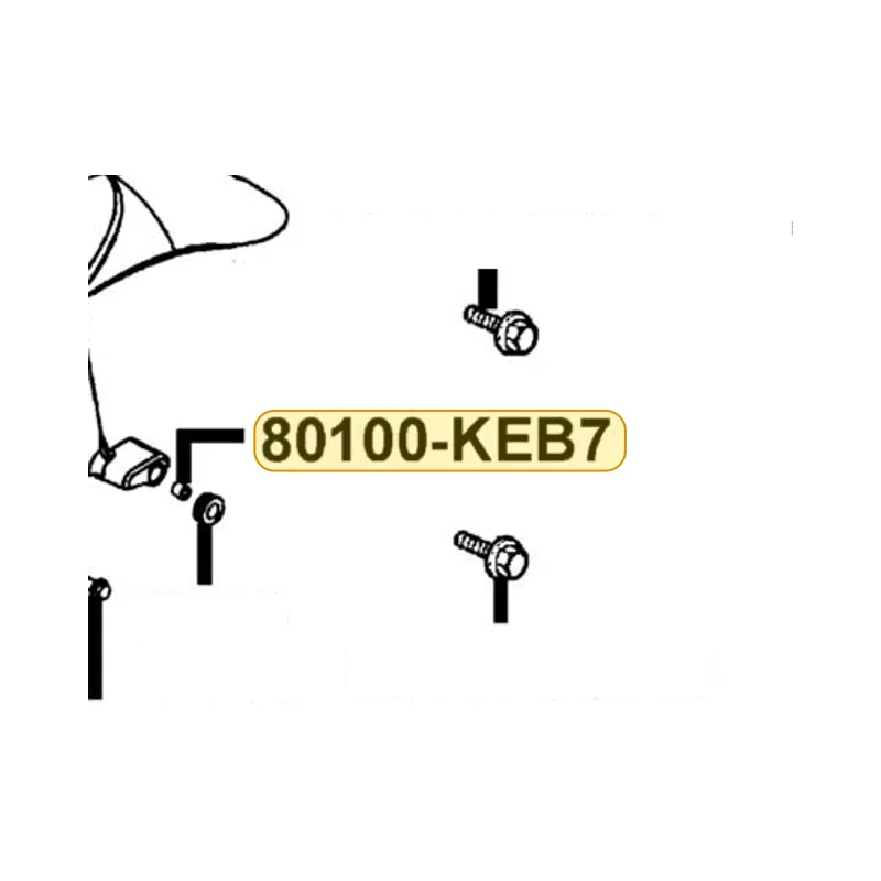 80100-KEB7-C00 COLLAR IN RUBBER — diagram cutout