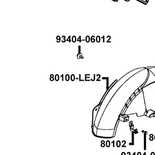 80100-LEJ2-E10-N1R FENDER RR TIRE — diagram cutout