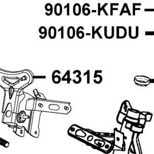 64315-AHF8-M40 "CARRIER FR,CONNECT" — diagram cutout
