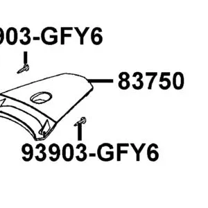 83750-LEJ2-E10-91P COVER RR CENTER — diagram cutout