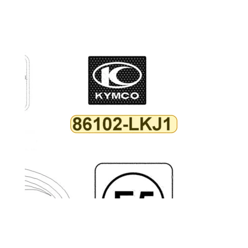 86102-LKJ1-C00-T01 EMB K-LOGO — diagram cutout