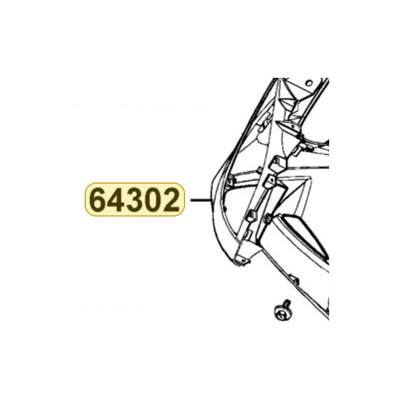 64302-LEJ2-E10-BAP MOLD R SIDE — diagram cutout