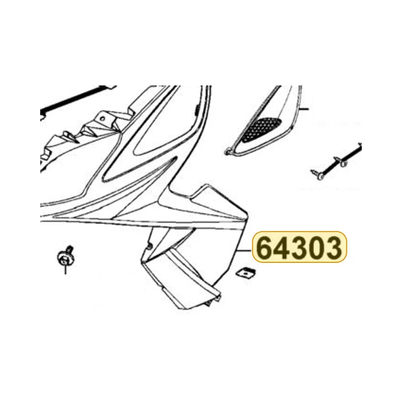 64303-LEJ2-E10-BAP MOLD L SIDE — diagram cutout
