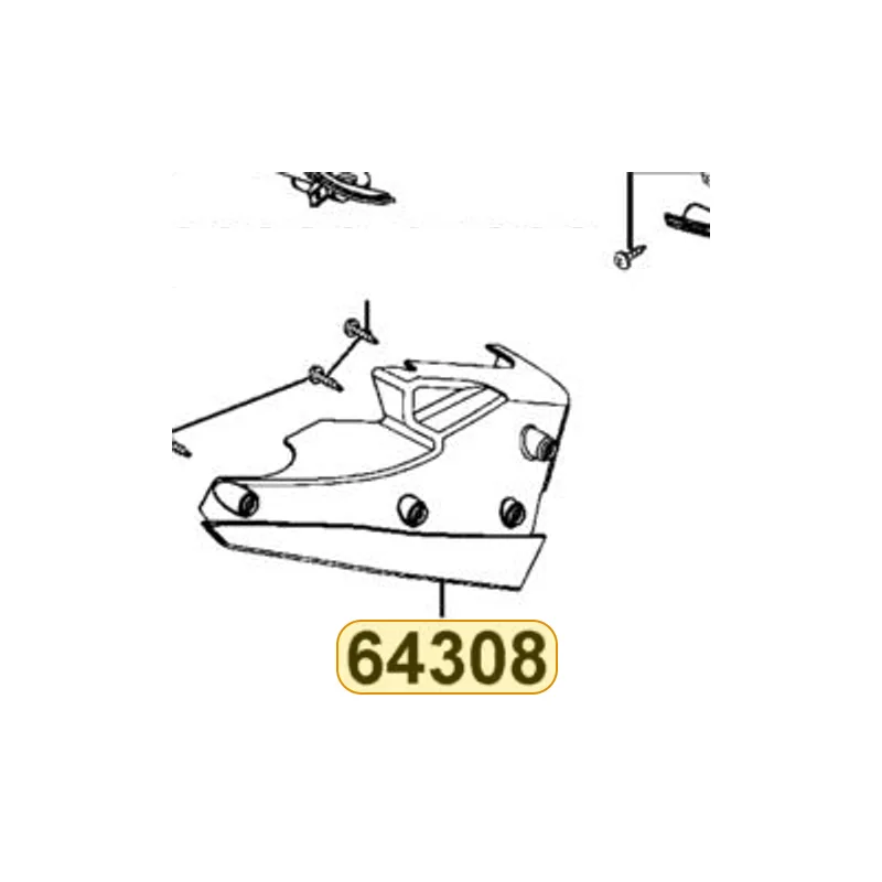 64308-LEJ2-E10-N1R COVER L SIDE MOLD — diagram cutout