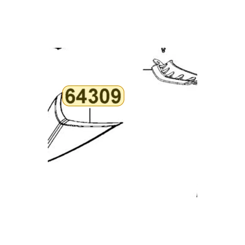 64309-LEJ2-E10-N1P COVER FR TOP — diagram cutout