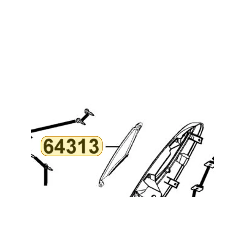 64313-LEJ2-E10-N1R GRILL R SIDE MOLD — diagram cutout