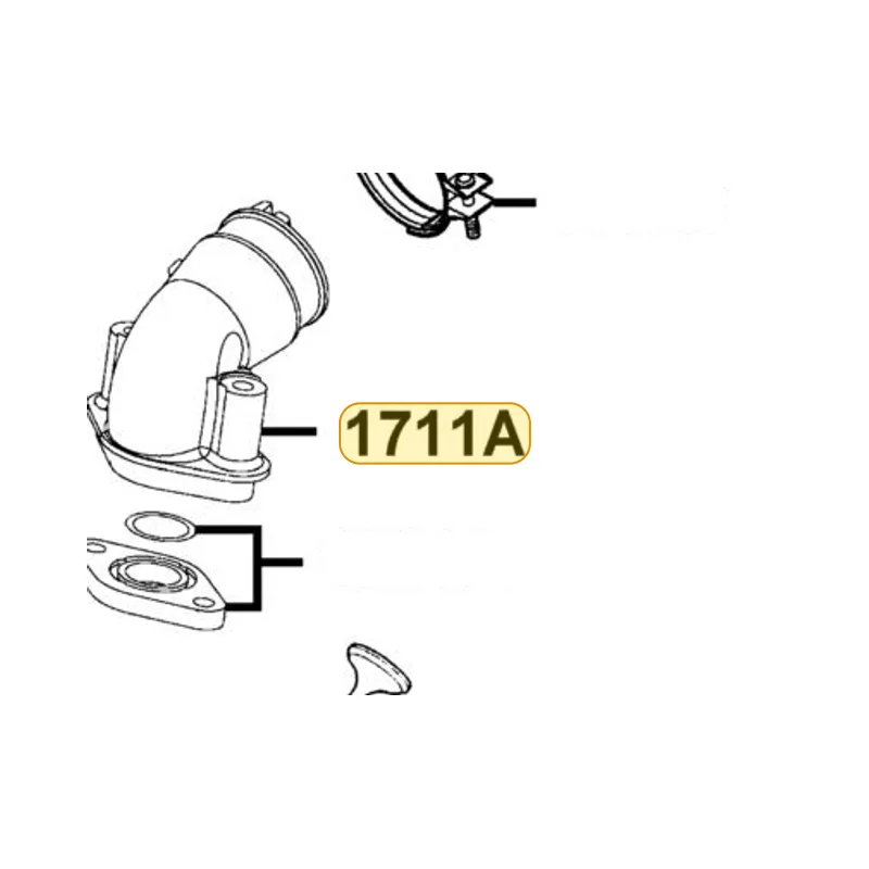 1711A-LEJ2-E11 "PIPE ASSY., INLET" — diagram cutout