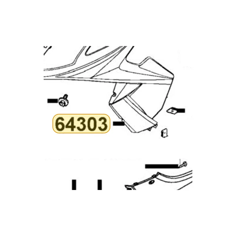 64303-LEJ2-E10-R9P MOLD L SIDE — diagram cutout