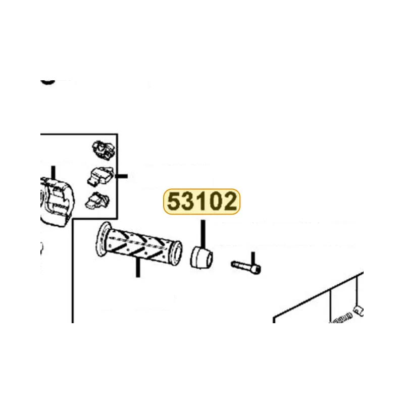 53102-LEJ2-E10 END HANDLE — diagram cutout