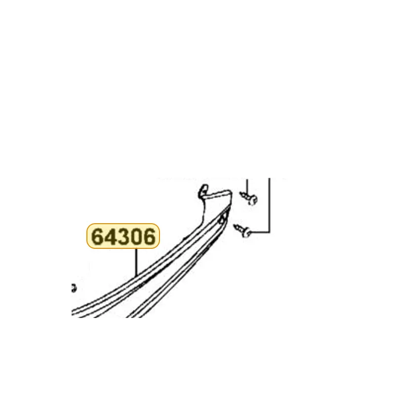 64306-LEJ2-E10-R9P SKIRT L SIDE — diagram cutout