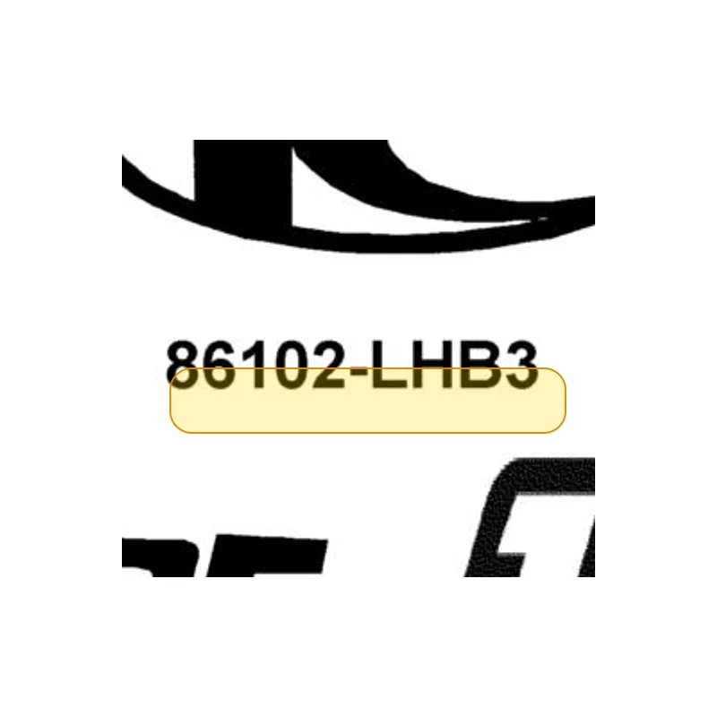 86102-LHB3-E00-T01 STRIPE MARK K-LOGO — diagram cutout