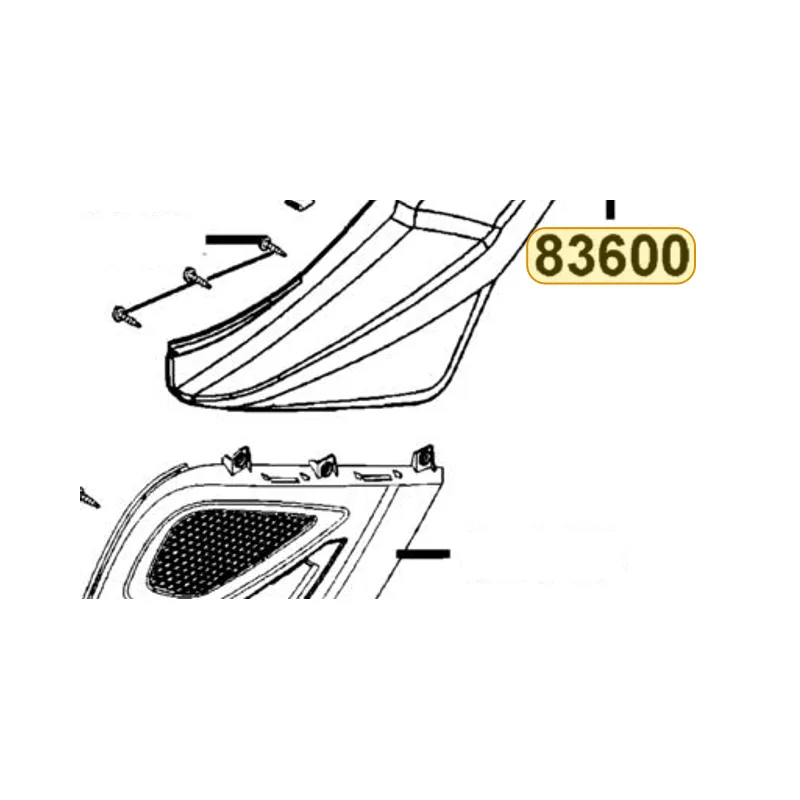83600-LEJ2-E10-Y3P COVER L BODY — diagram cutout