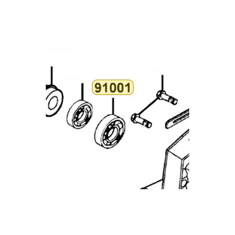 91001-KFA5-900 BRG BALL RADIAL 609LLU — diagram cutout