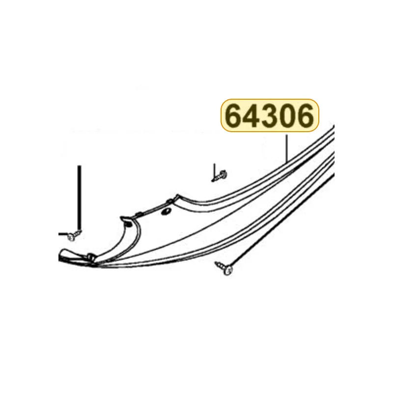 64306-LEJ2-E10-D25 SKIRT L SIDE — diagram cutout