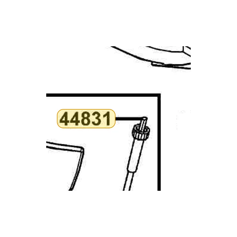 44831-GHC8-001 CABLE INNER — diagram cutout