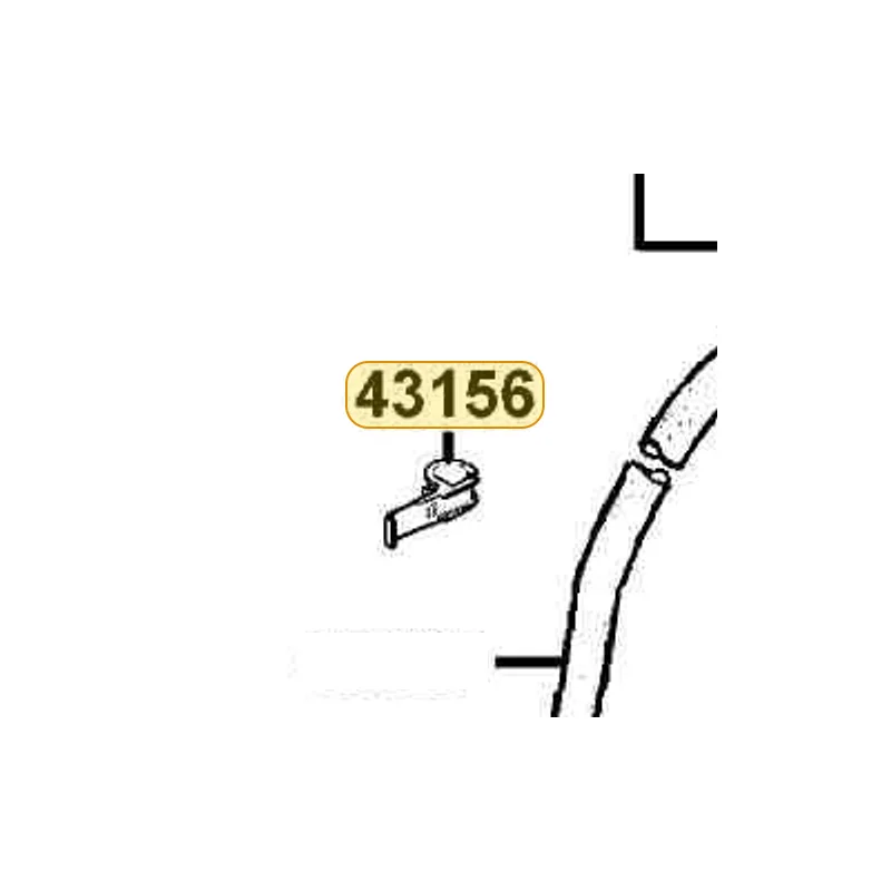 43156-KGB5-900 CLAMPER BRK HOSE — diagram cutout
