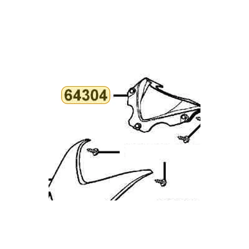 64304-KGB5-900-N1R COVER FR INNER CENTER (Black) — diagram cutout