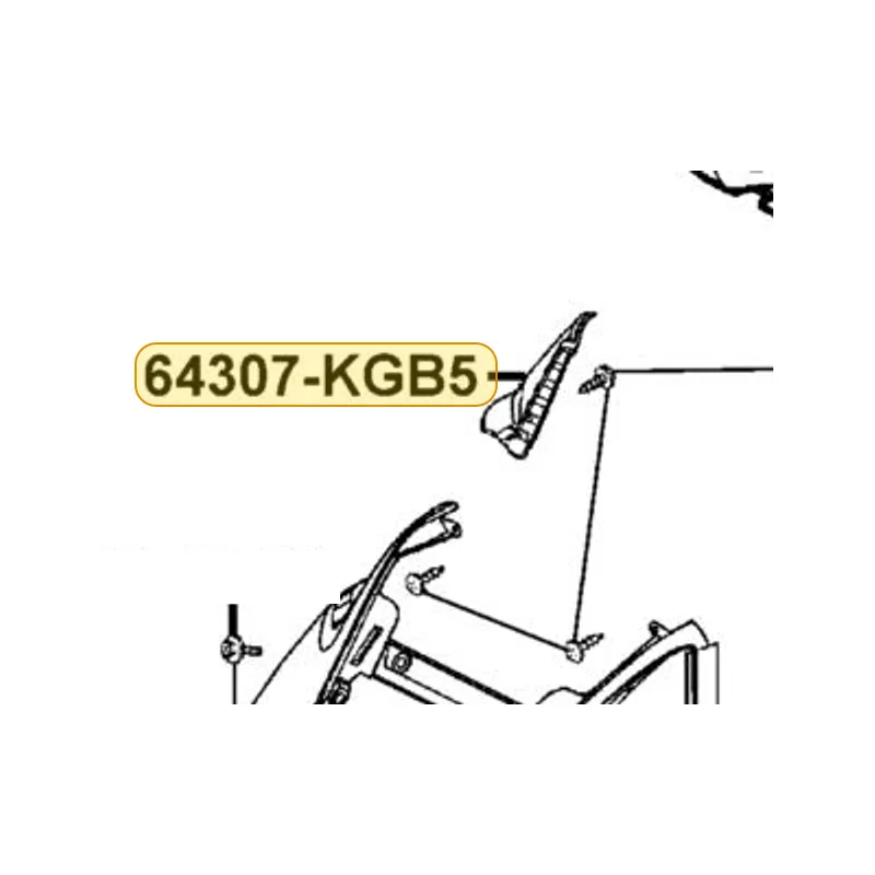 64307-KGB5-900-N1R COVER R INNER SIDE (Black) — diagram cutout