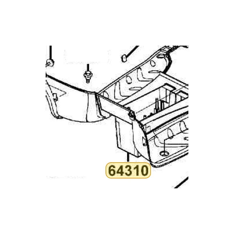 64310-KGB5-900-N1R FLOOR PANEL (Black) — diagram cutout