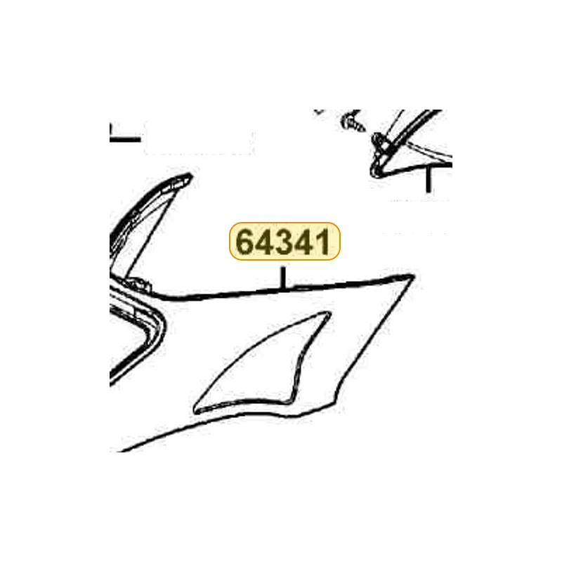 64341-KGB5-900-NFP COVER TUNNEL (Dark Gray Metallic) — diagram cutout