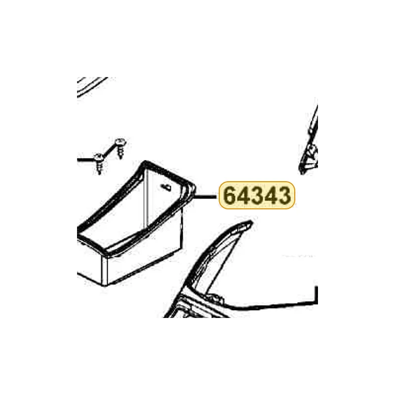 64343-KGB5-900-N1R BOX TUNNEL INNER (Black) — diagram cutout