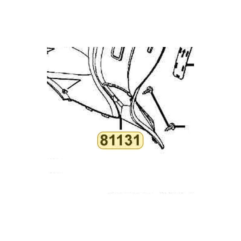81131-KGB5-900-N1R LEG SHIELD (Black) — diagram cutout