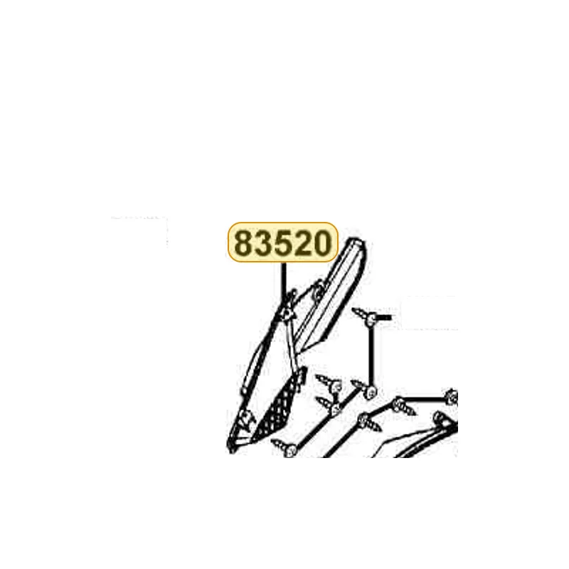 83520-KGB5-900-N1R GRILL R SIDE (Black) — diagram cutout