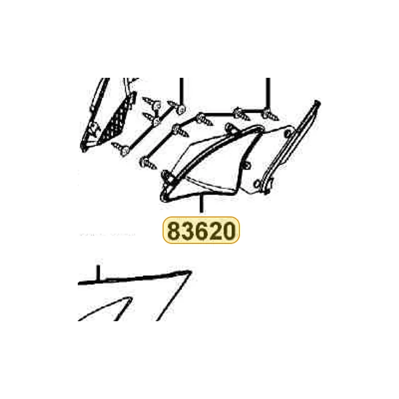83620-KGB5-900-N1R GRILL L SIDE (Black) — diagram cutout