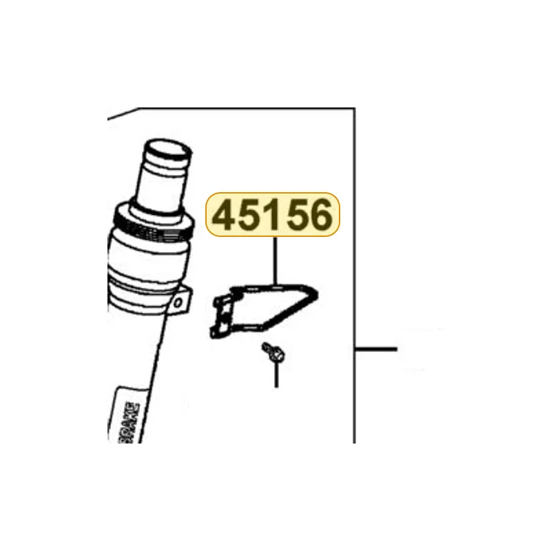 45156-KTCT-800 CLAMPER FR BRK CABLE — diagram cutout